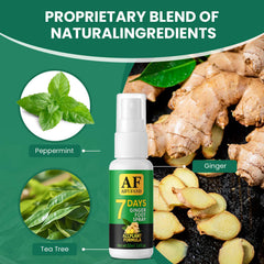AIFUFAND 7 Days Ginger Foot Spray on feet after use for soft, nourished skin