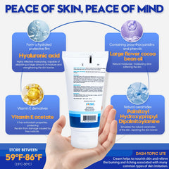 Packaging image of AIM Medical Eczema Relief Cream illustrating USA-made quality