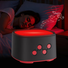 Aimmbiuty 2-in-1 red light sleep lamp creates a calm bedroom ambiance for winding down