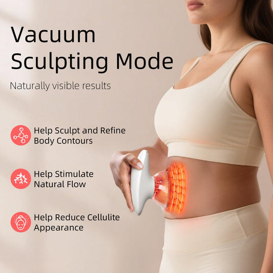 Aimmbiuty Body Sculpting Machine side view showing portable design for daily use
