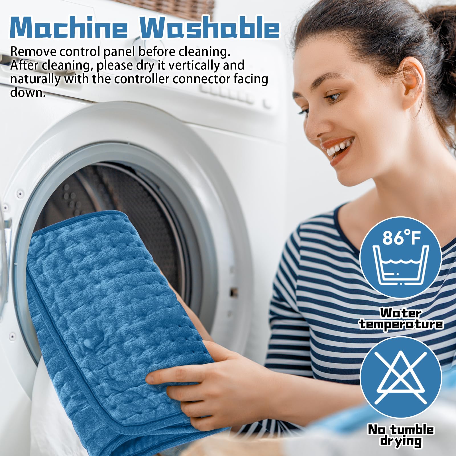 Aimshine microplush fabric pad feels ultra-soft and machine washable.