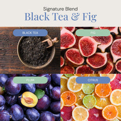 Air Esscentials Black Tea and Fig bottle pour for diffusers delivers steady aroma.