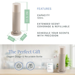 Recyclable 120ml bottle and packaging from Air Esscentials