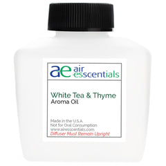 Air Esscentials white tea thyme aroma oil bottle for diffusers with long-lasting scent