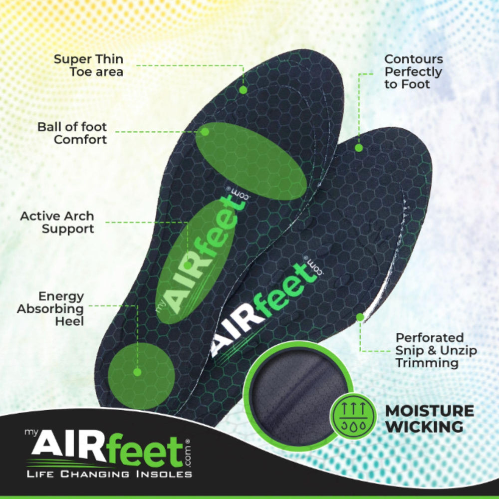 AIR FEET All-day comfort insole fits sneakers and casual shoes.