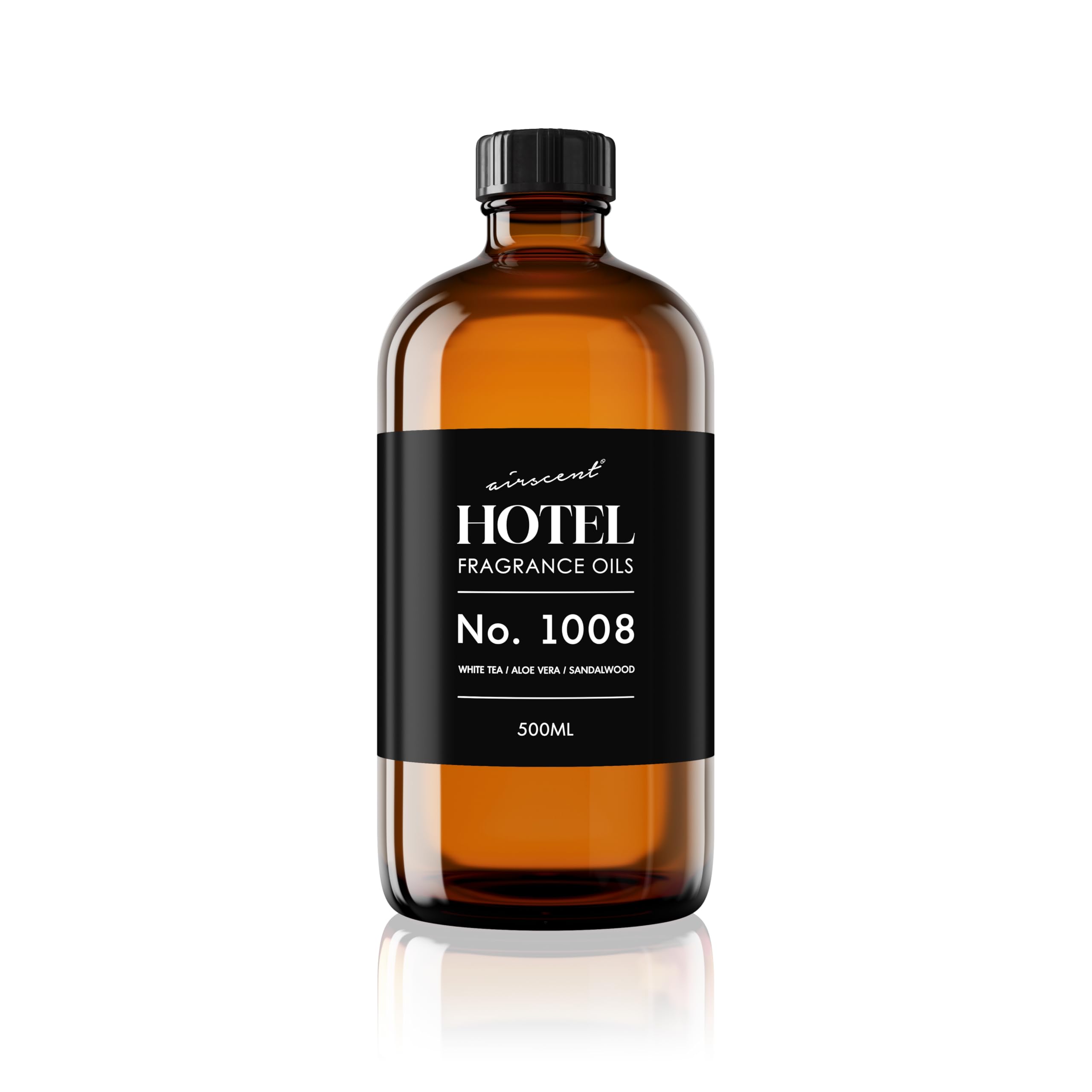 Air-Scent Hotel Diffuser Oil 1008 with white tea top notes for a fresh ambience.