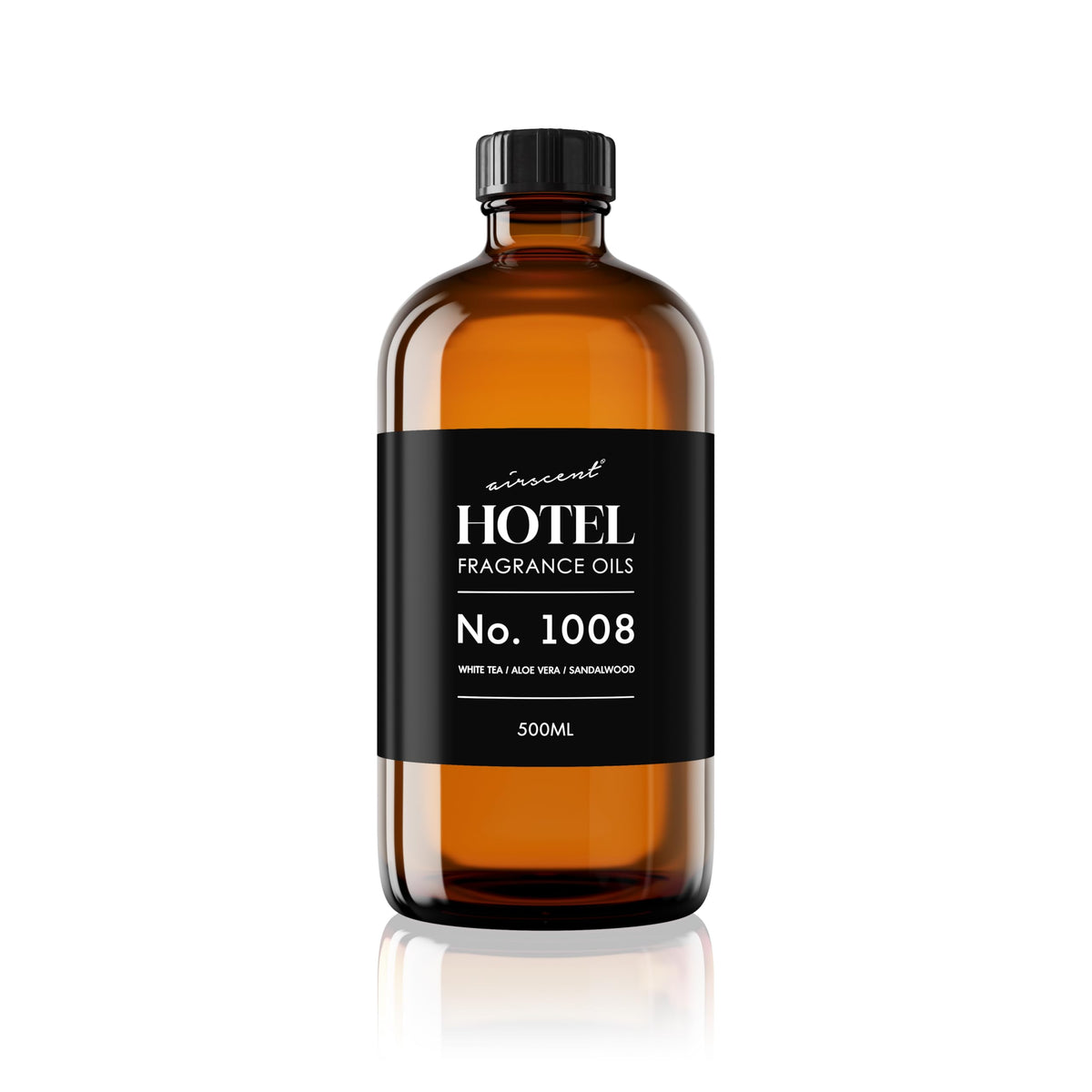 Air-Scent Hotel Diffuser Oil 1008 with white tea top notes for a fresh ambience.