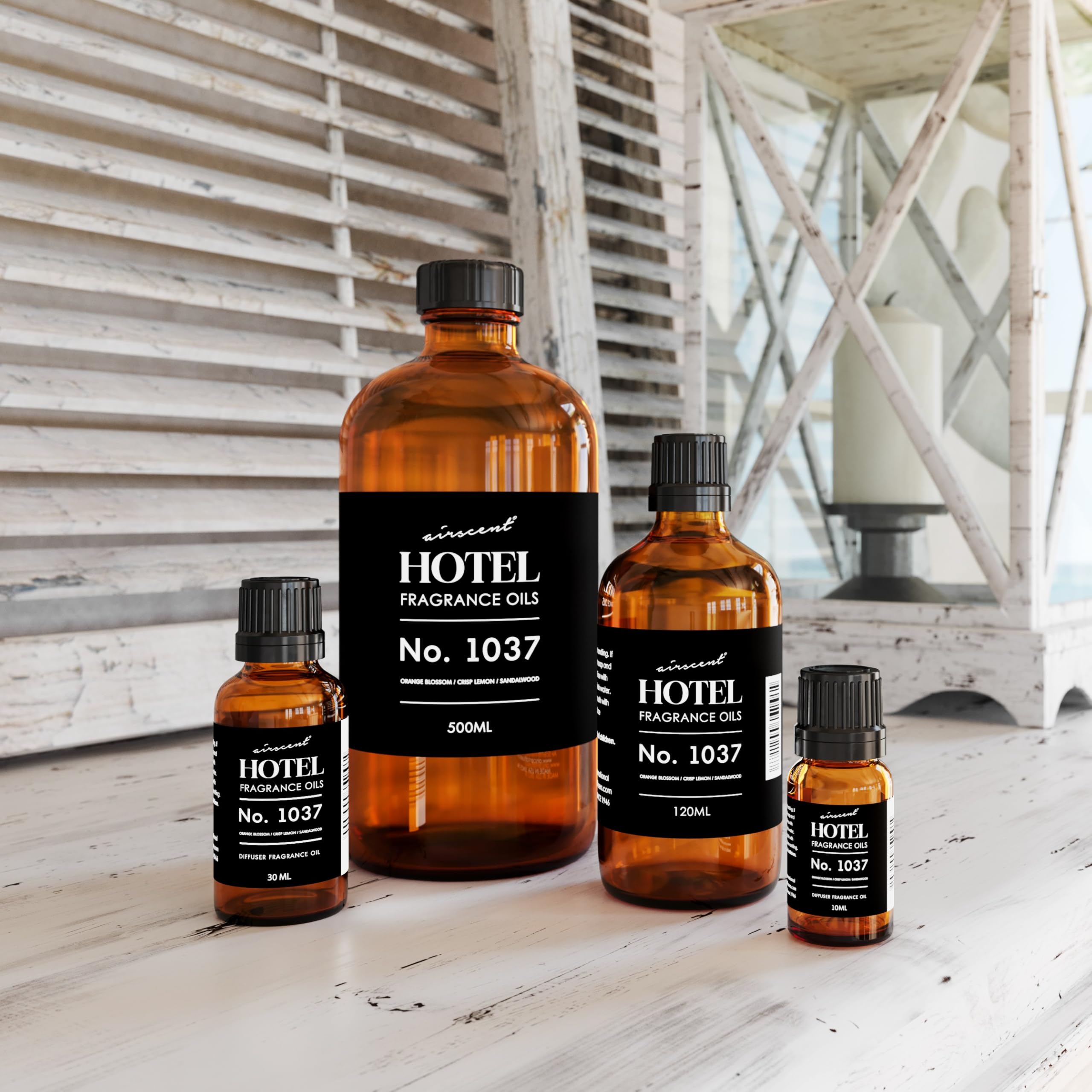 Air-Scent 1037 packaging showcases the 120 mL bottle with dropper.