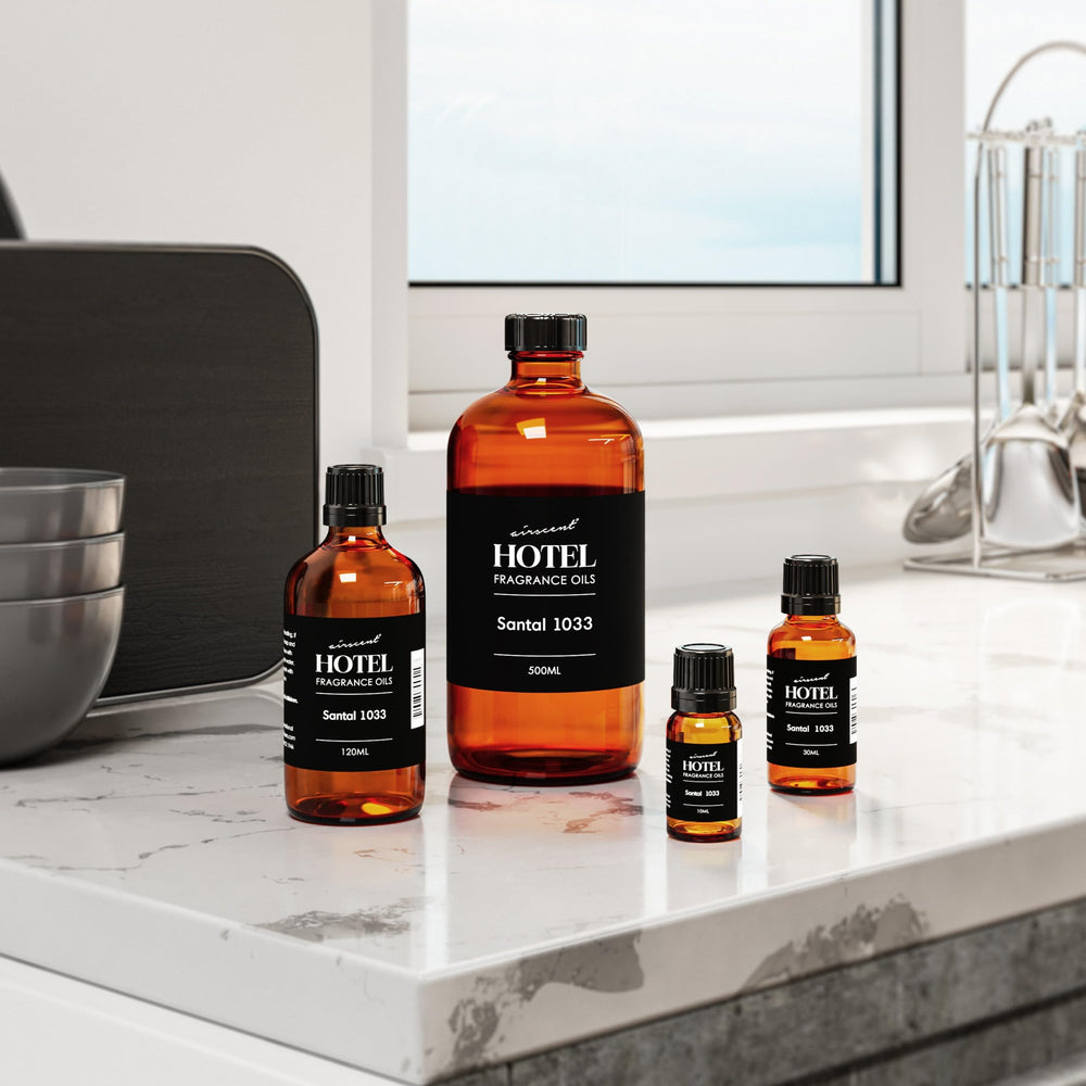 Air-Scent Santal 1033 cedarwood note adds depth for cozy diffuser sessions