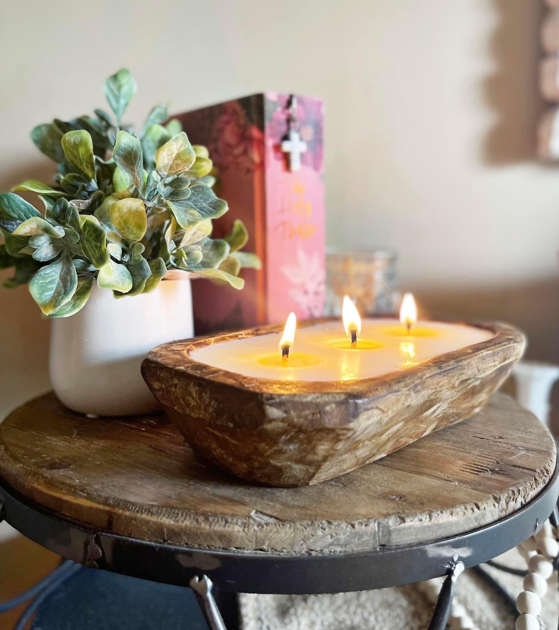 Aira Dough Bowl Candle warm glow creates cozy ambience