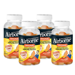 Airborne vitamin C gummies bottle for on-the-go immune support
