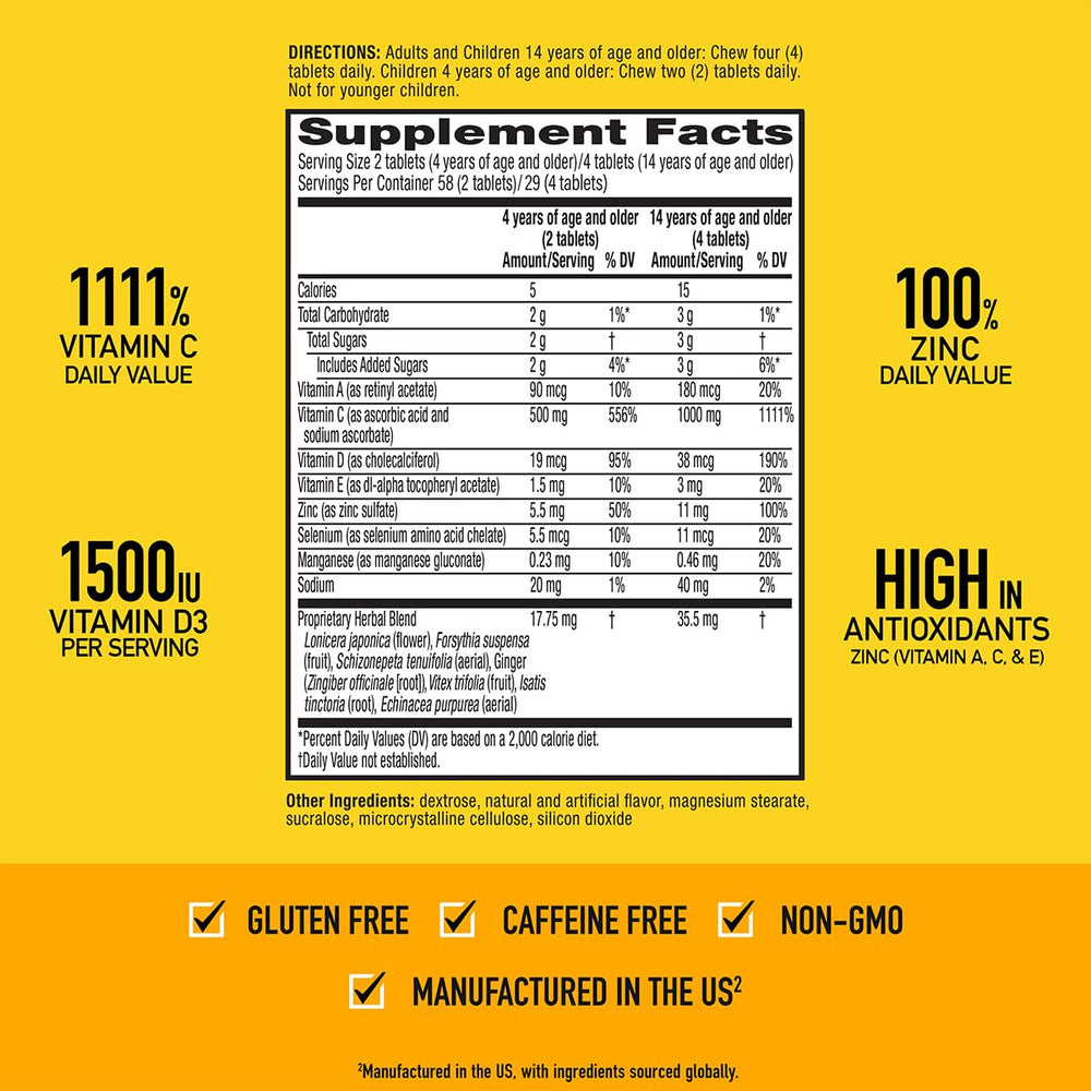 Airborne antioxidants banner featuring vitamins A, C, and E for protection
