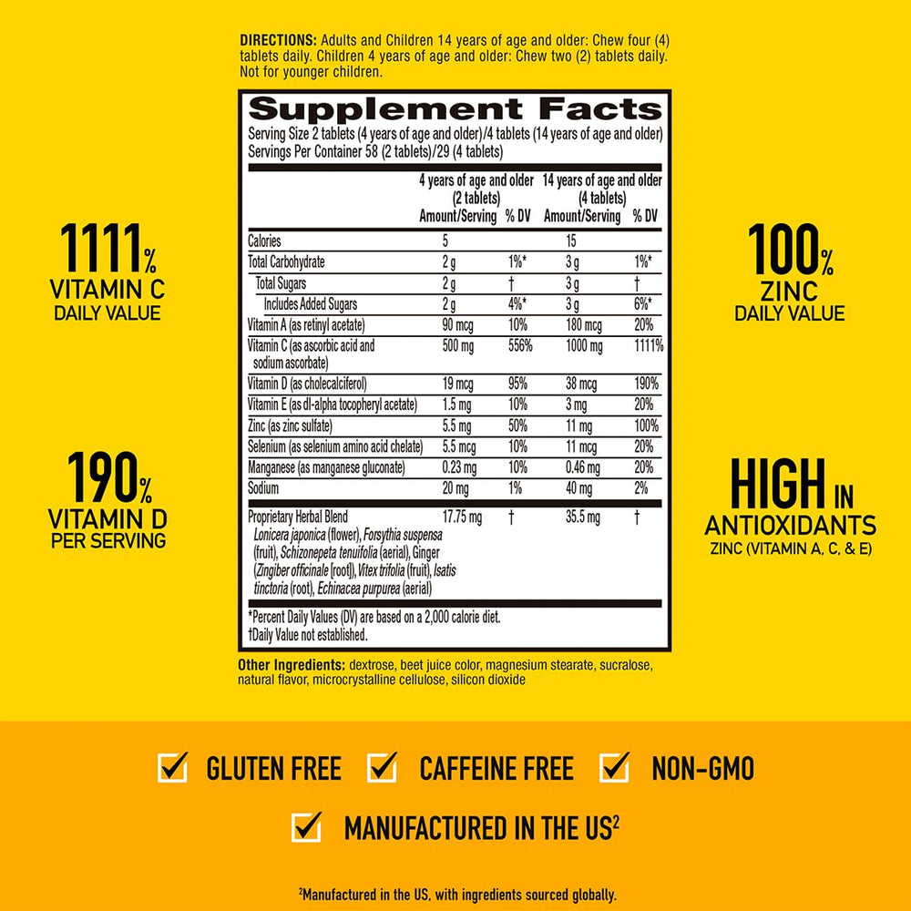 Airborne antioxidants A C E graphic supports immune health.