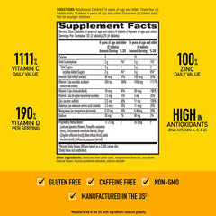 Airborne antioxidants A C E graphic supports immune health.