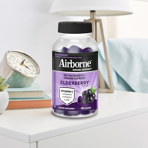 Airborne Elderberry Gummies family-friendly use at home.