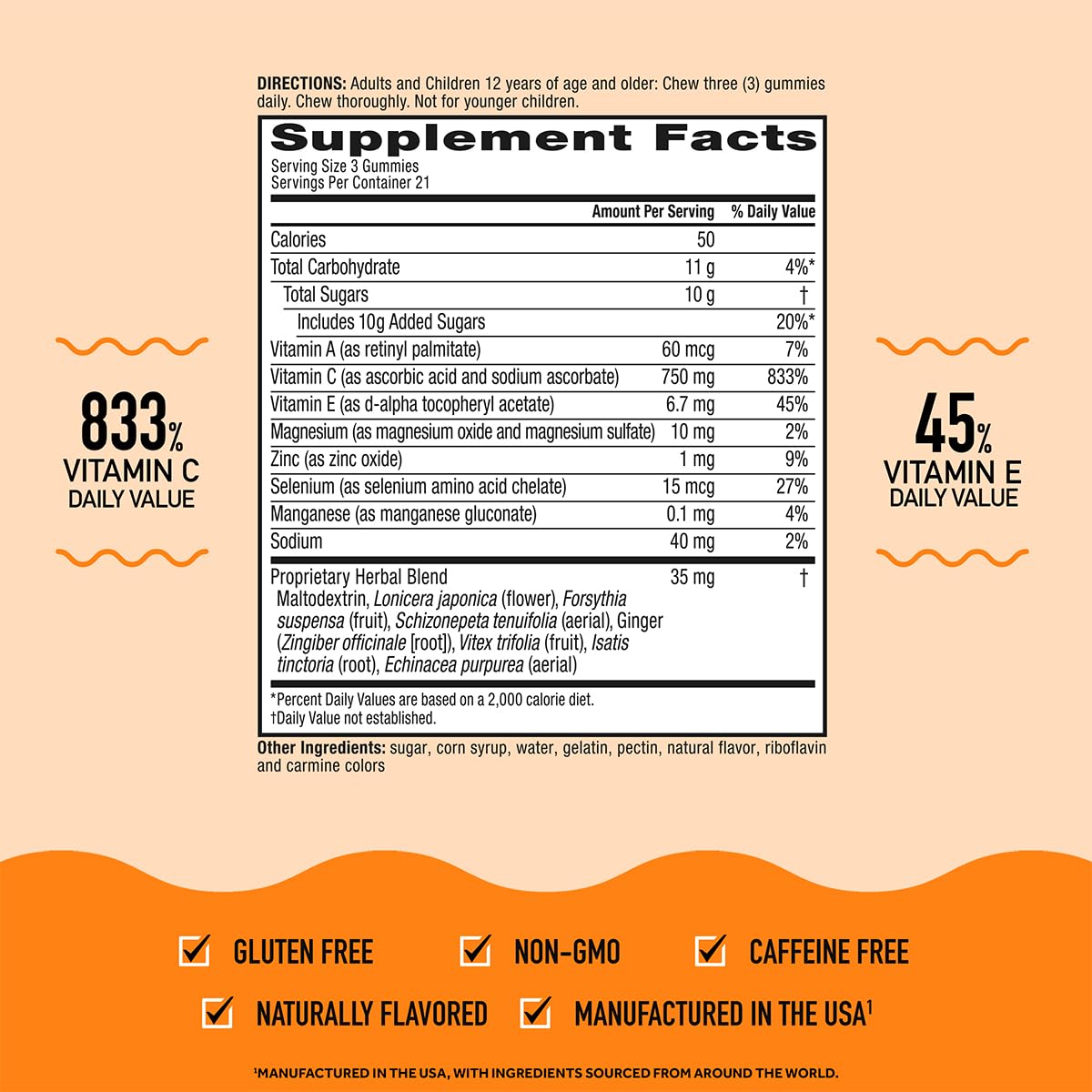 Airborne gluten-free claim on label