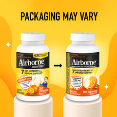 Refreshing citrus Airborne chewables offer a tasty daily ritual.