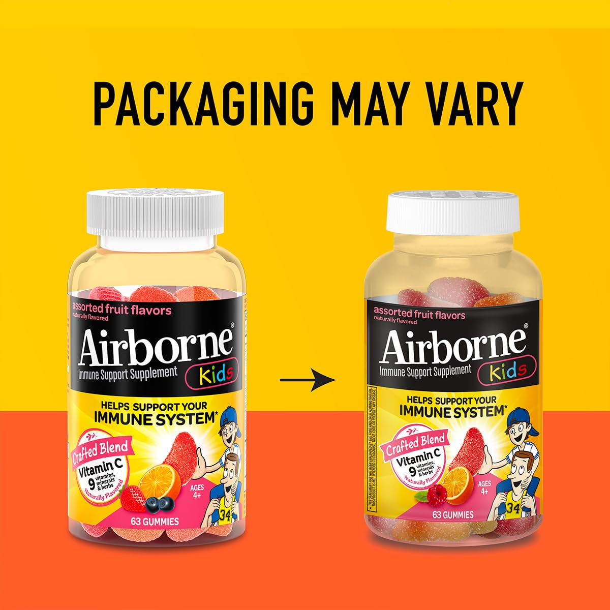 Airborne Kids daily routine gummies served as a convenient snack.