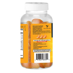 Airborne orange-flavor gummies on table for daily use