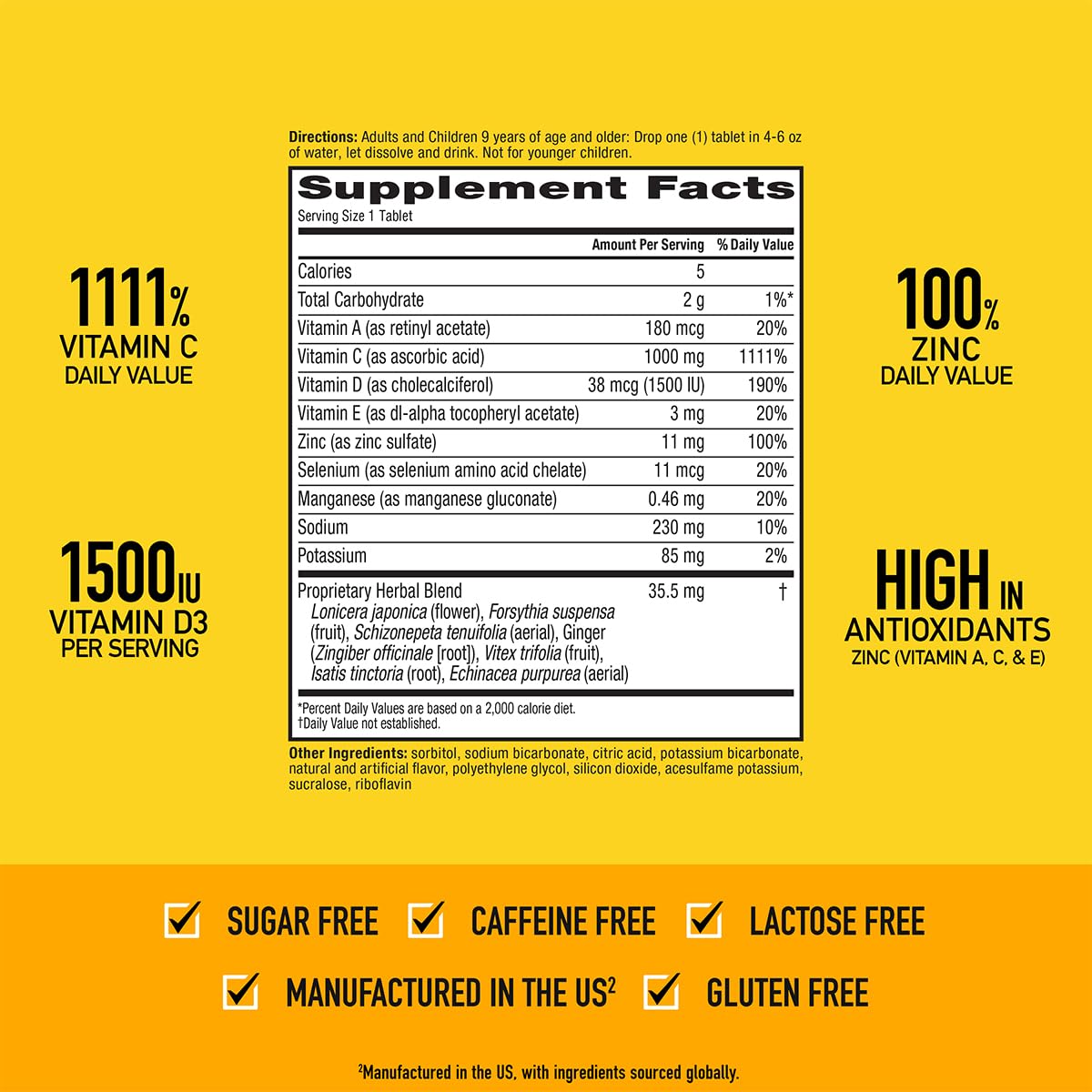 Sugar-free and gluten-free formulation without lactose for sensitive diets