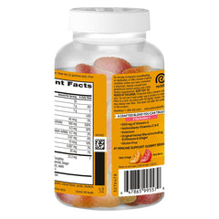 Airborne Vitamin C and E antioxidants gummies label emphasizes powerful antioxidant support in a chew.
