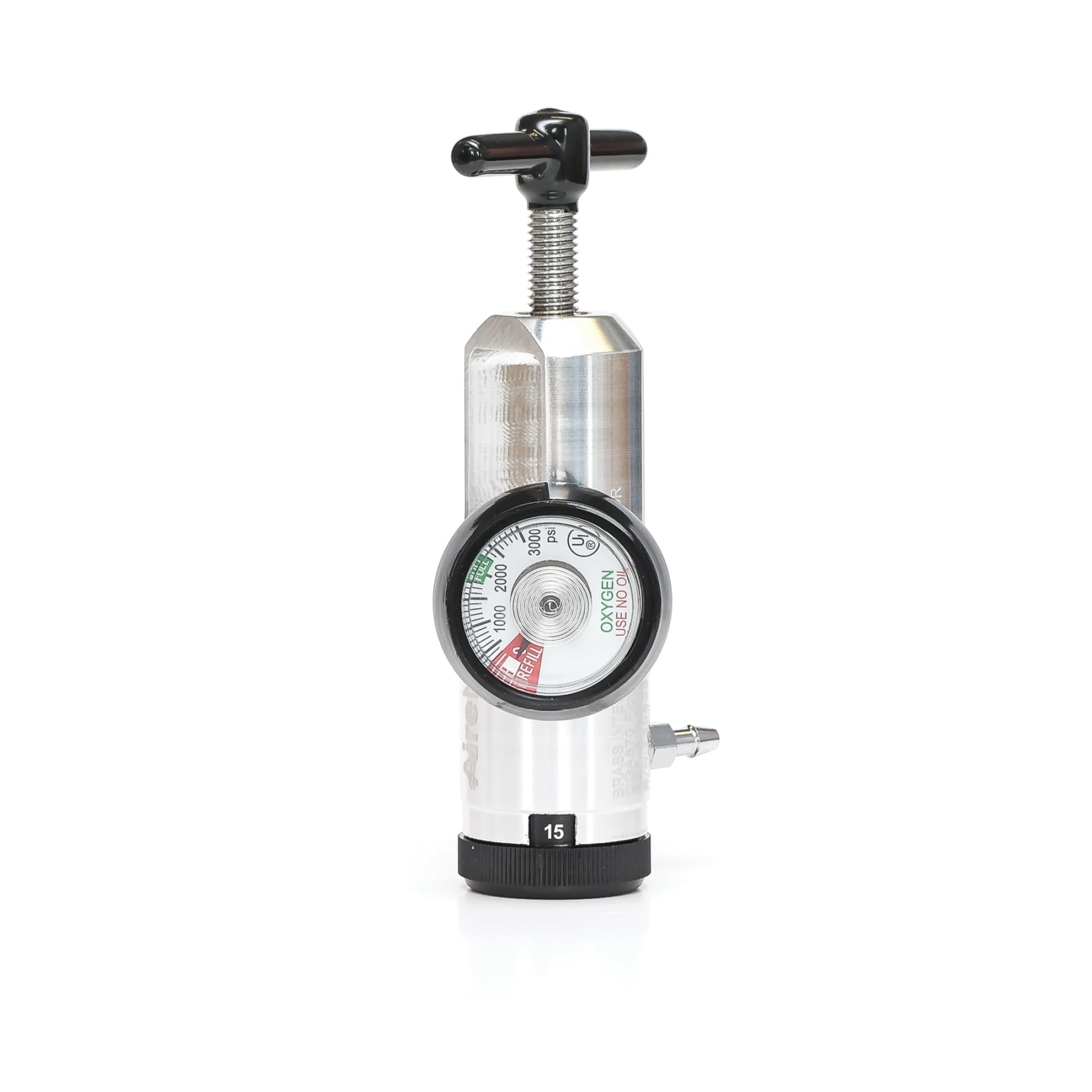 AireMed aluminum body highlights lightweight, durable construction.
