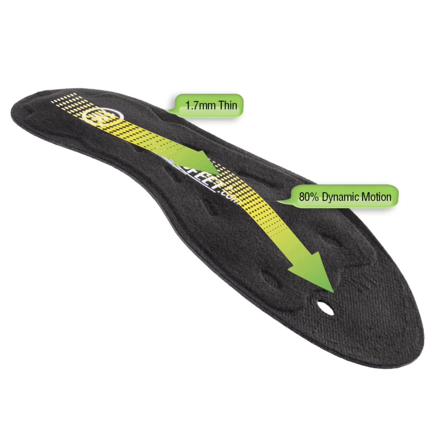AIRfeet Classic perforated trim lines enable trim-to-fit customization.