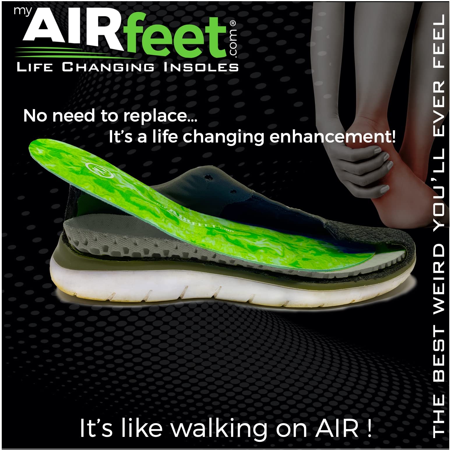 AIRfeet Classic small size fits compact shoes without sacrificing support.