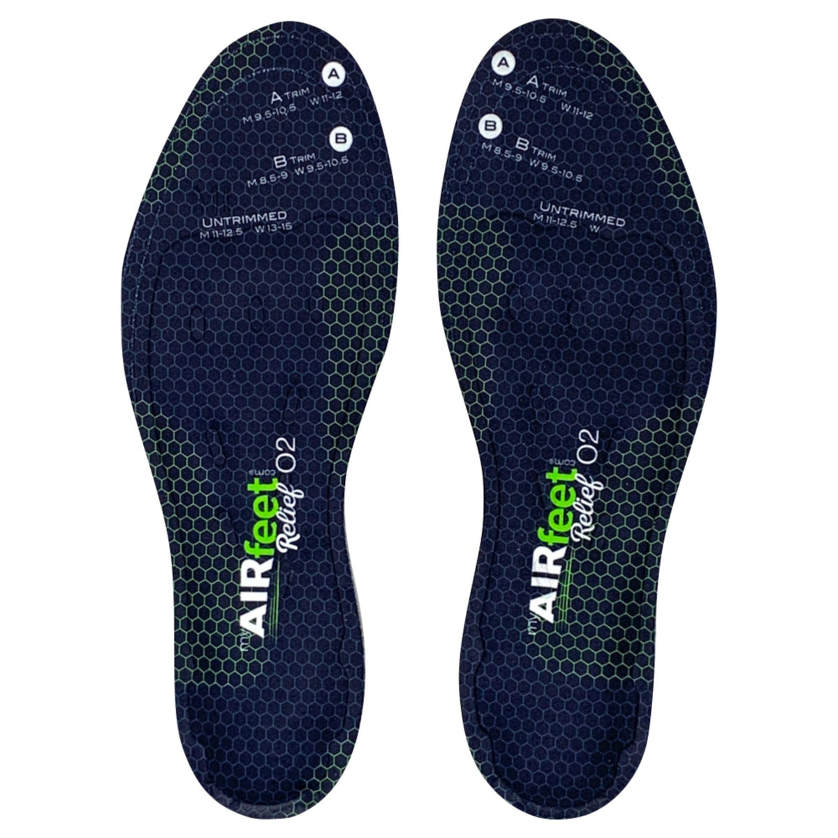 AIR FEET Relief O2 insoles with dynamic arch view support daily activities