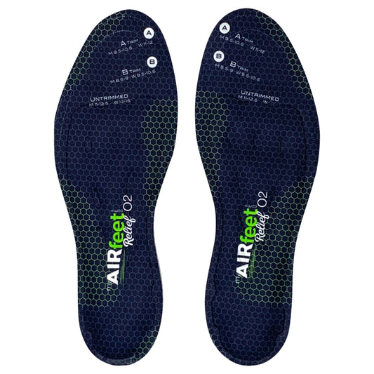 AIR FEET Relief O2 insoles with dynamic arch view support daily activities