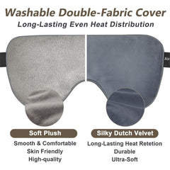 AiricePac eye mask with double-side fabric Minky side for ultra soft skin