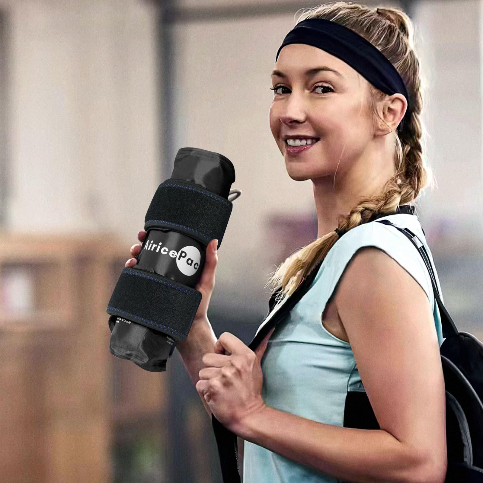 AiricePac versatile wrap can also cool elbows, calves, wrists.