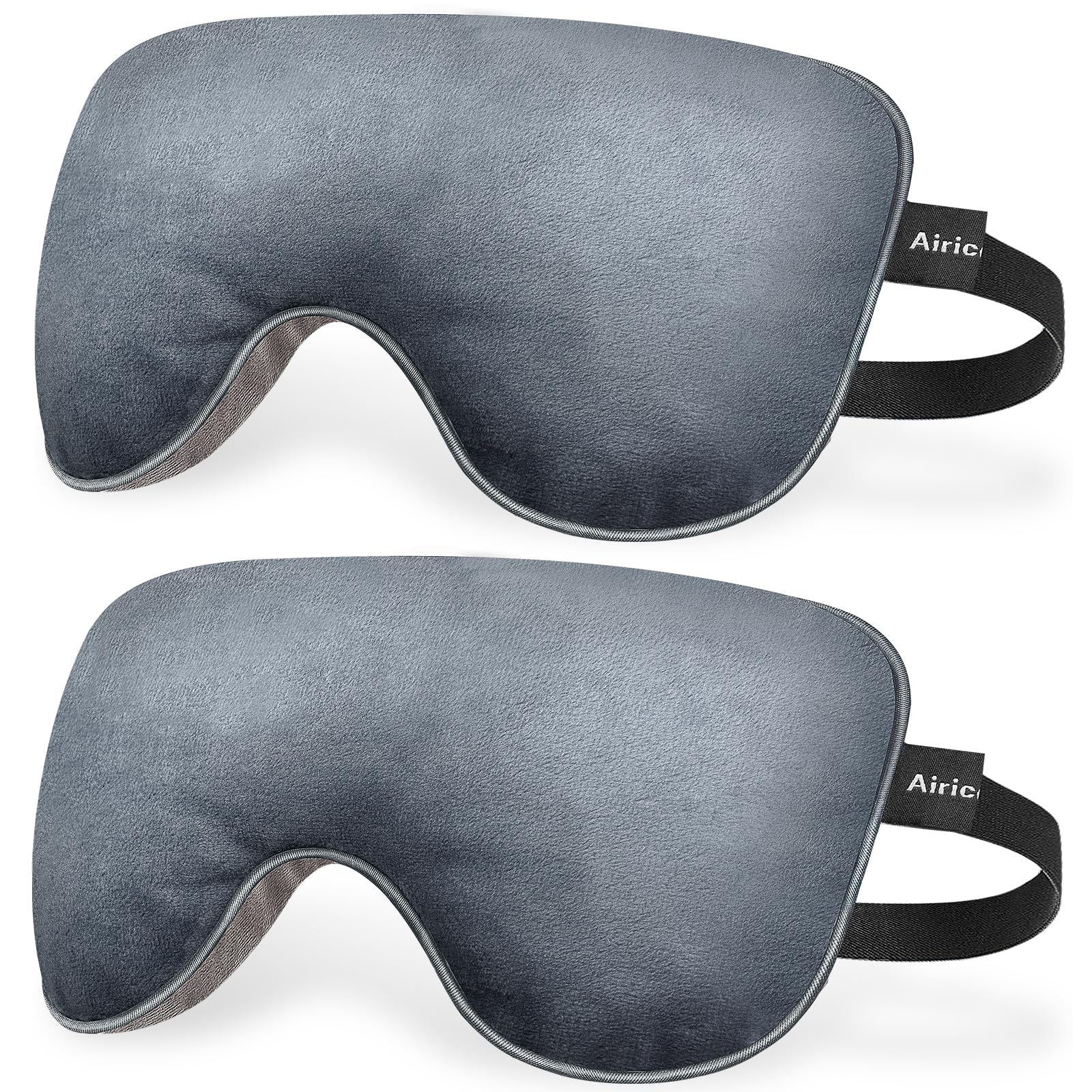 AiricePac lavender flaxseed eye mask front view with soothing moist heat