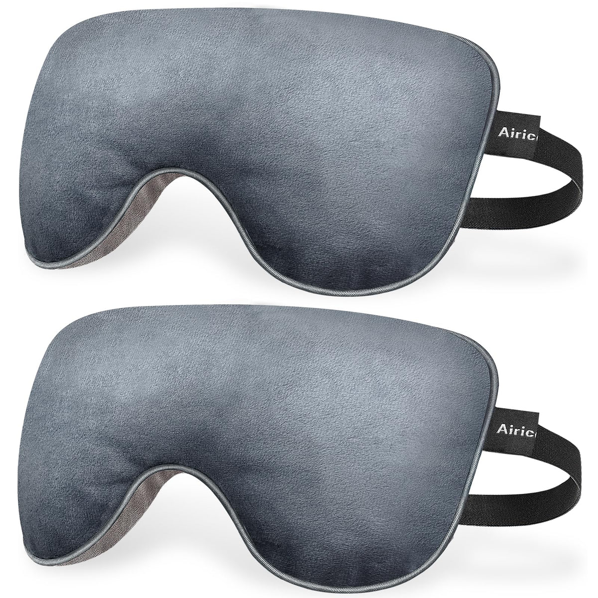 AiricePac lavender flaxseed eye mask front view with soothing moist heat