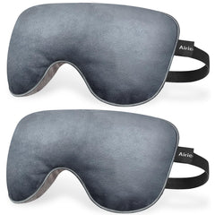AiricePac lavender flaxseed eye mask front view with soothing moist heat