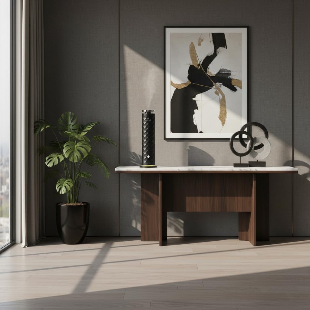 Airlux Lunar Classic 300 diffuser operates ultra-quiet for focused relaxation.