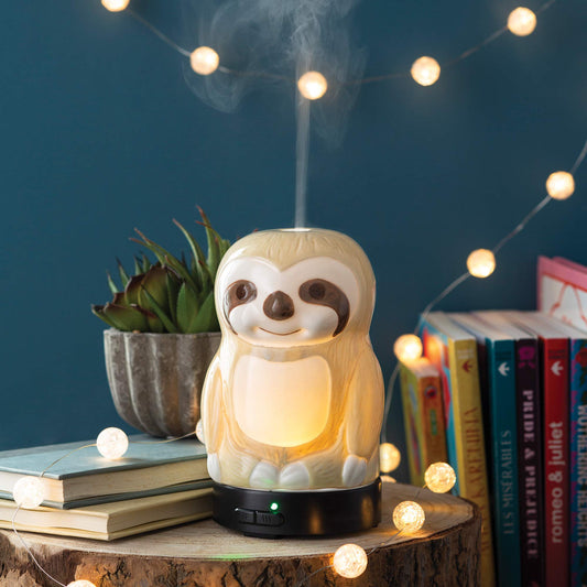 Airome Sloth with 8 LED colors illuminating the space