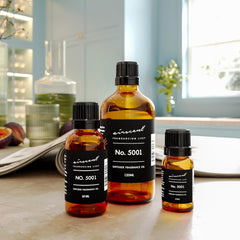 Air-Scent Bac Rouge diffuser oil glass bottle close-up with premium display appeal