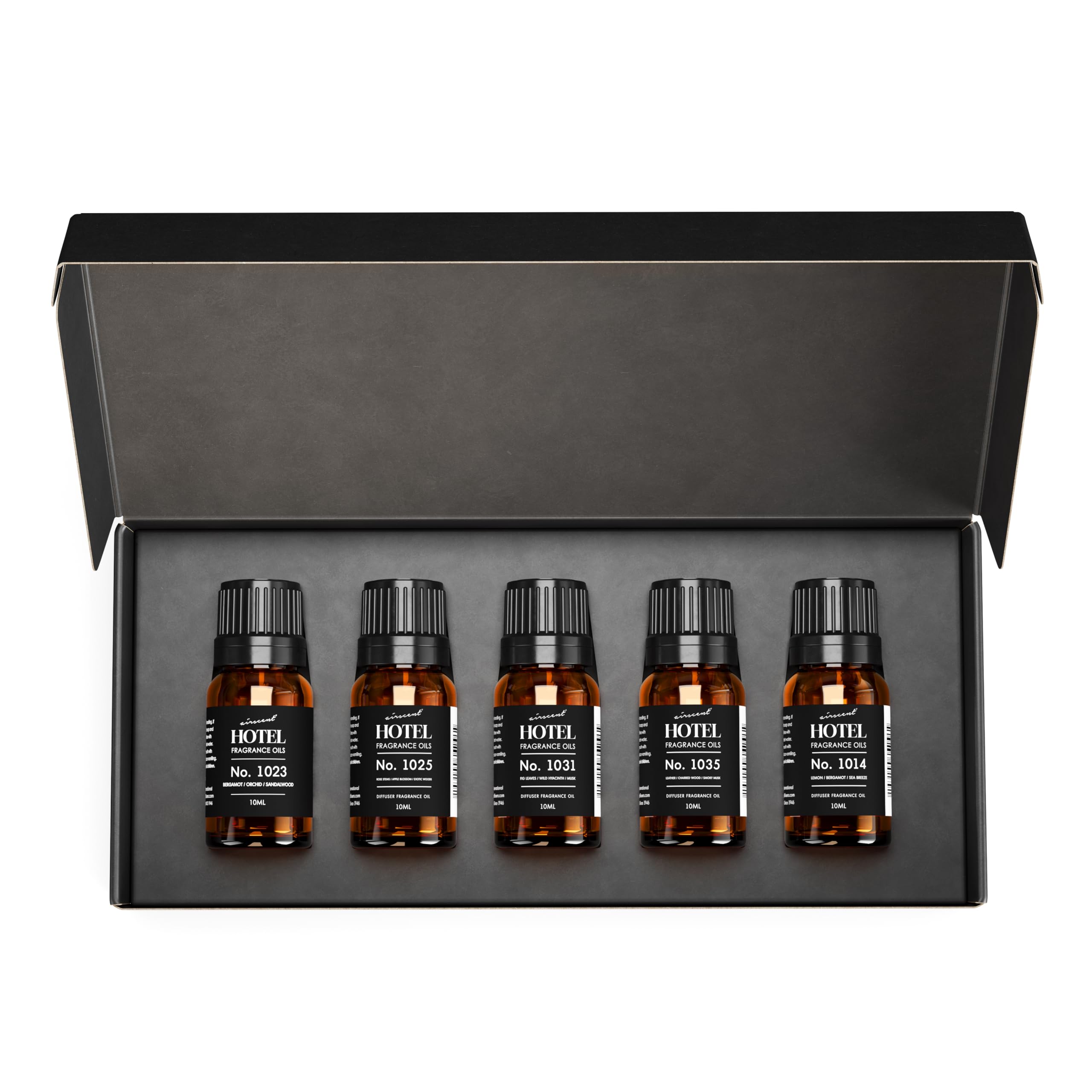 Air-Scent Baccarat-inspired hotel diffuser oil for elegant spaces.