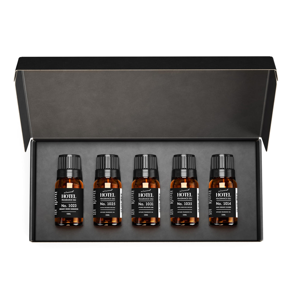 Air-Scent Baccarat-inspired hotel diffuser oil for elegant spaces.