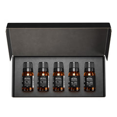 Air-Scent Iconic Hotel 5-Pack gift set in glass bottles for versatile room fragrances.