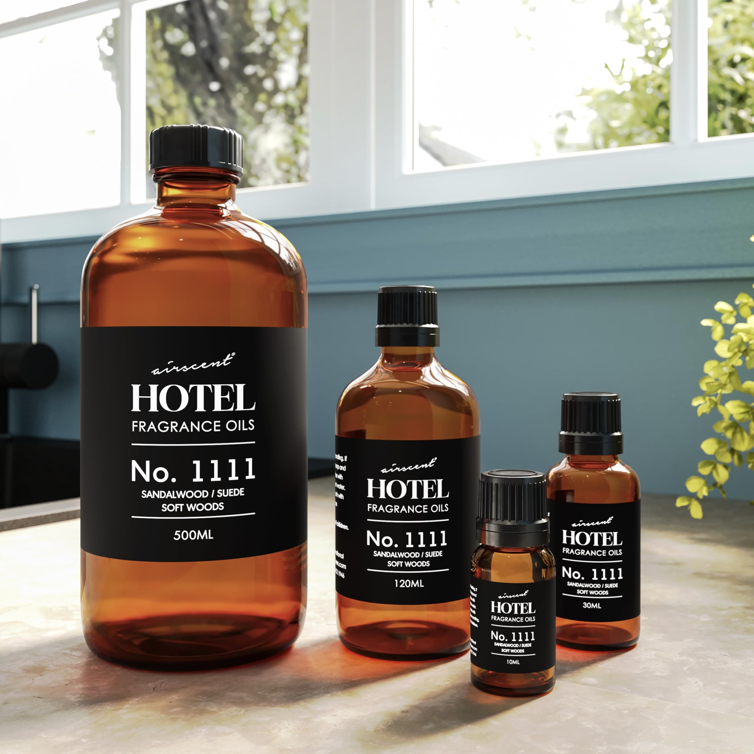 AirScent My Way Diffuser Oil label close-up communicates luxury branding.