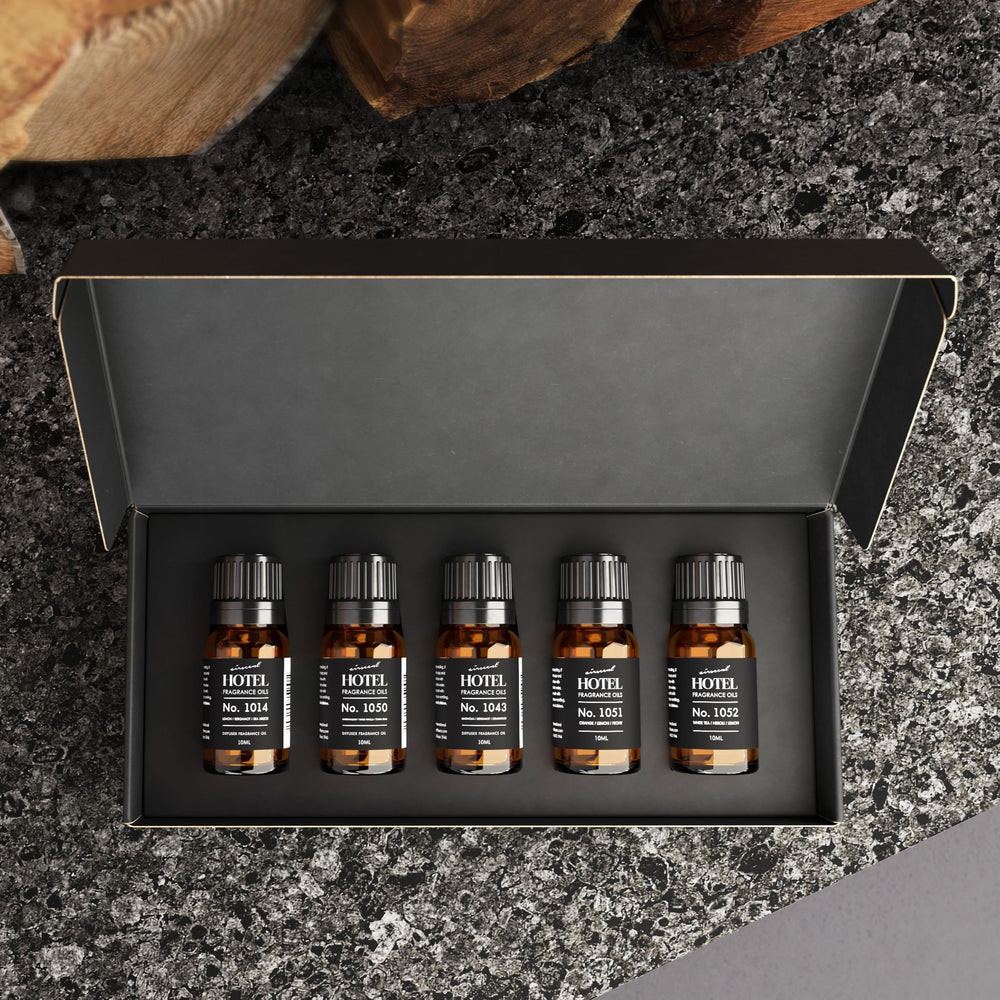 Air-Scent warm vanilla sample bottle adds cozy aroma to bedrooms.