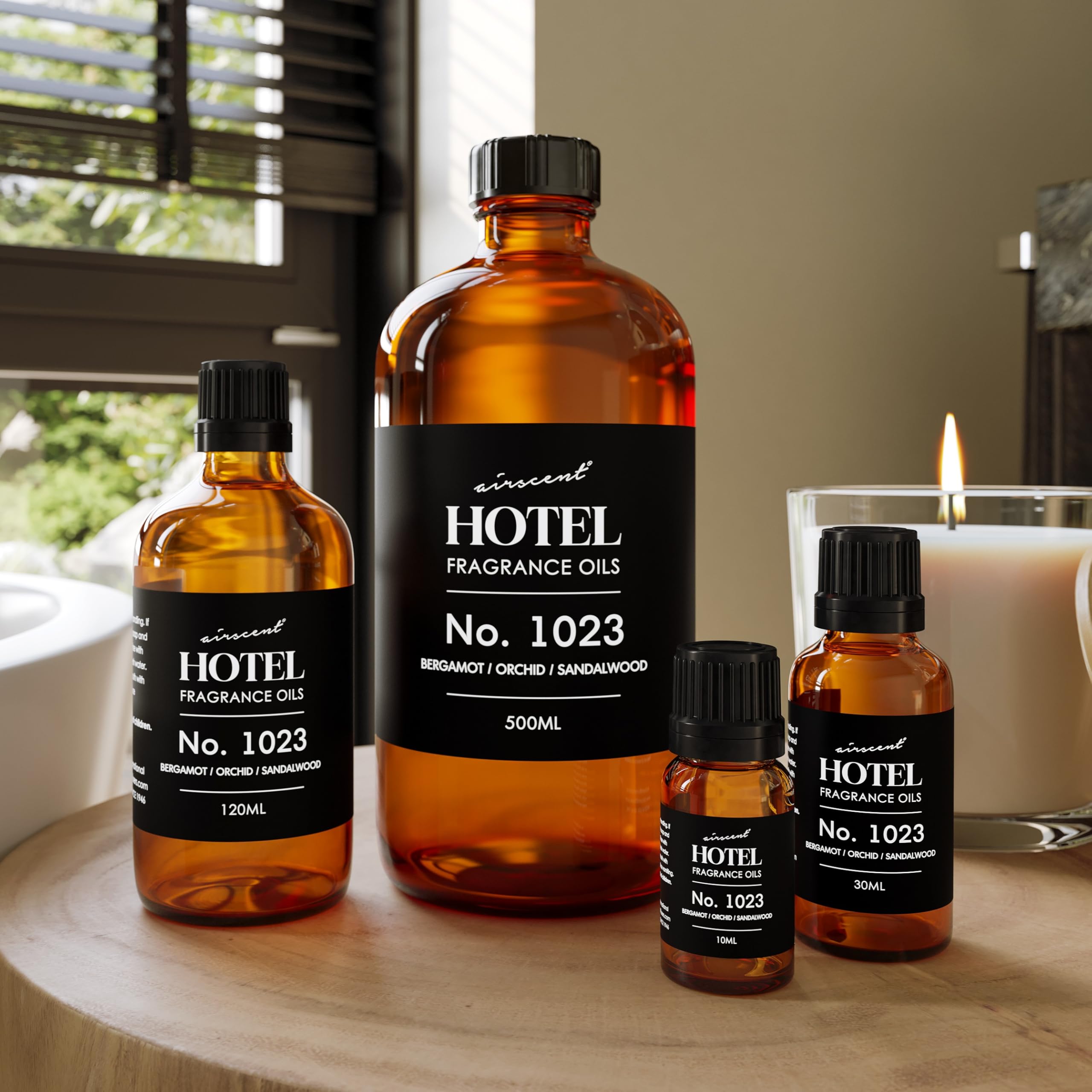 AirScent waterless diffuser compatibility for versatile diffusion options.