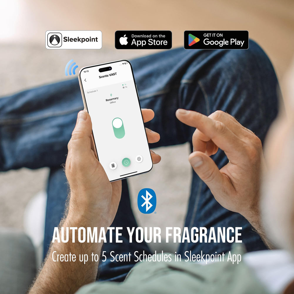 Airversa 400 mL reservoir supports long-lasting fragrance.