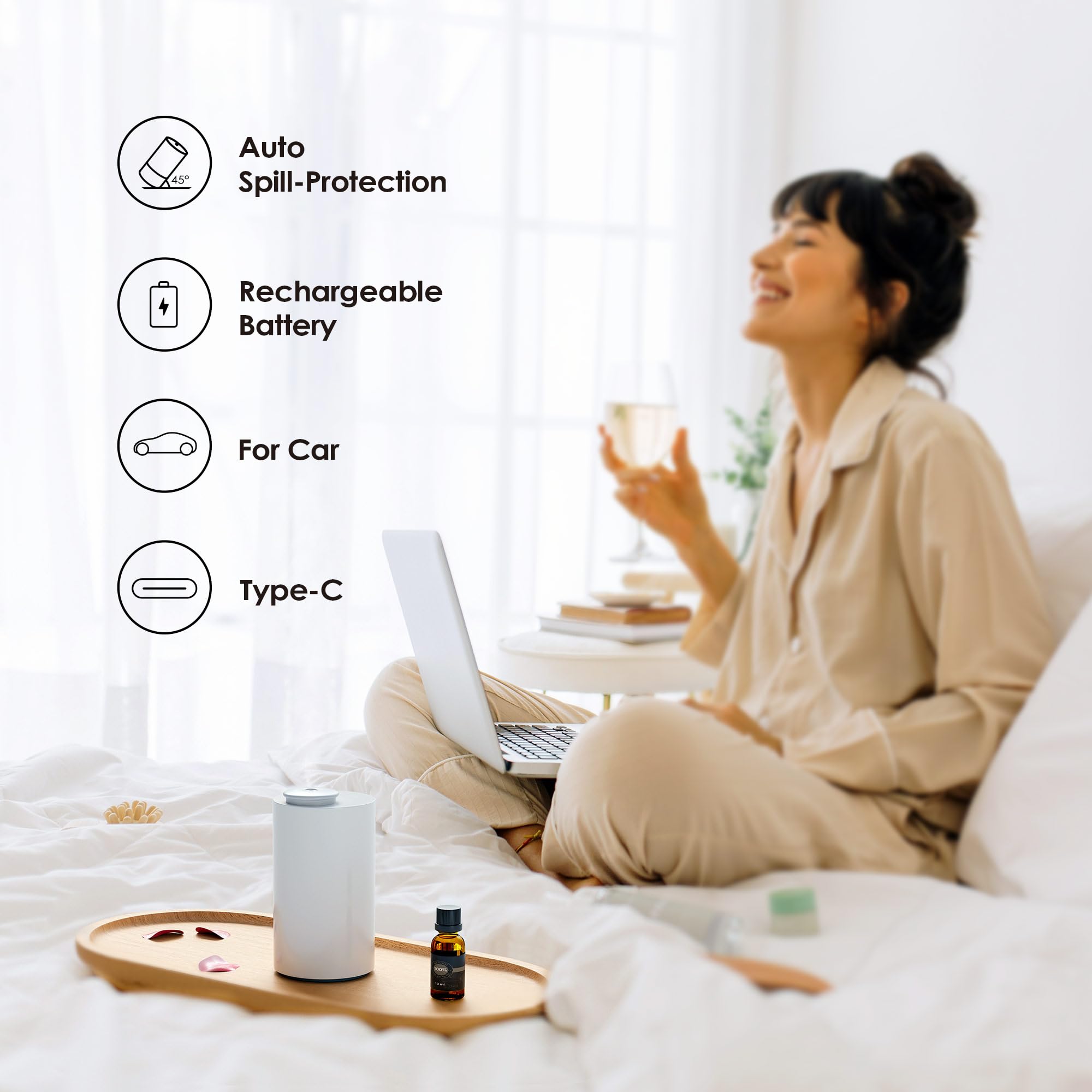 USB-C charging powers Airversa AN6Kit4 for cordless use.