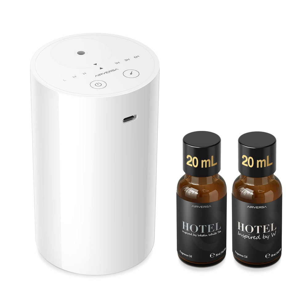 Airversa AN8Kit-3 diffuser on an office desk for refined ambience.