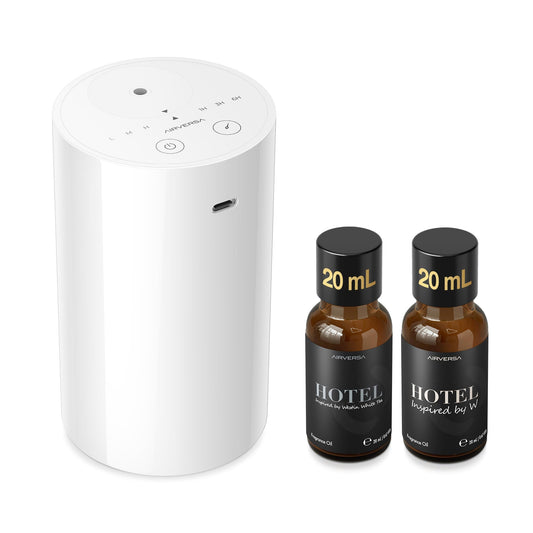 Airversa AN8Kit-3 diffuser on an office desk for refined ambience.