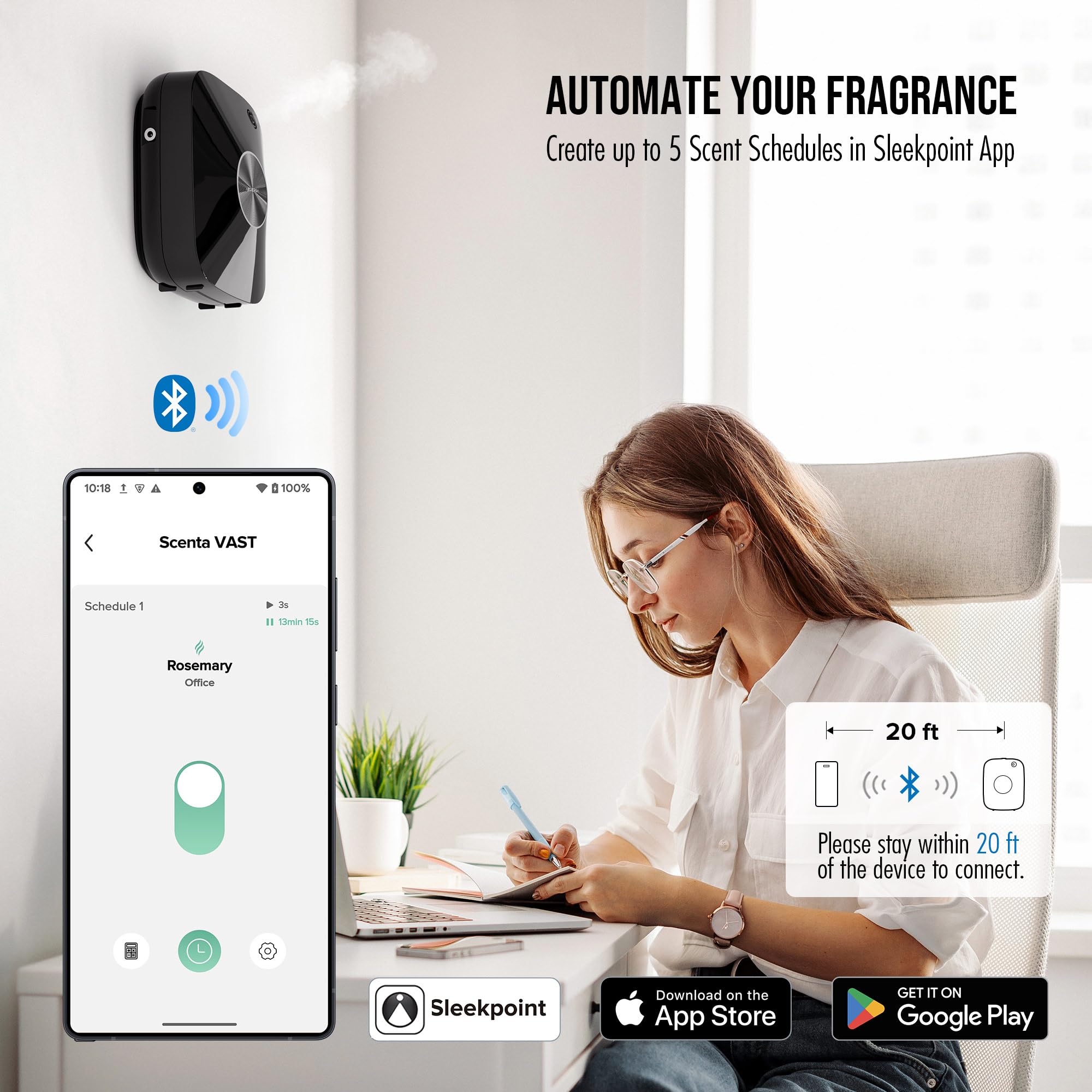Airversa ANA Black cold diffusion technology preserves oil aroma quality.