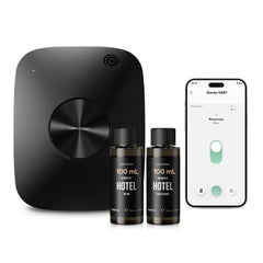 Airversa ANA Black diffuser unit designed for large rooms with smart control.